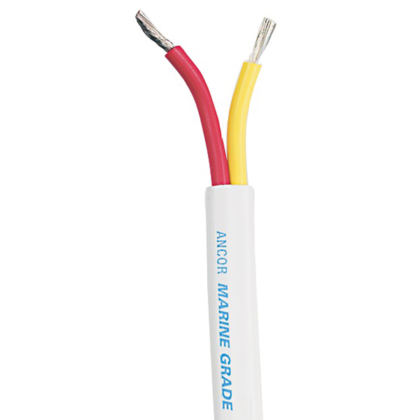 Ancor Safety Duplex Cable - 8/2 AWG - Red/Yellow - Flat - 50' 123905